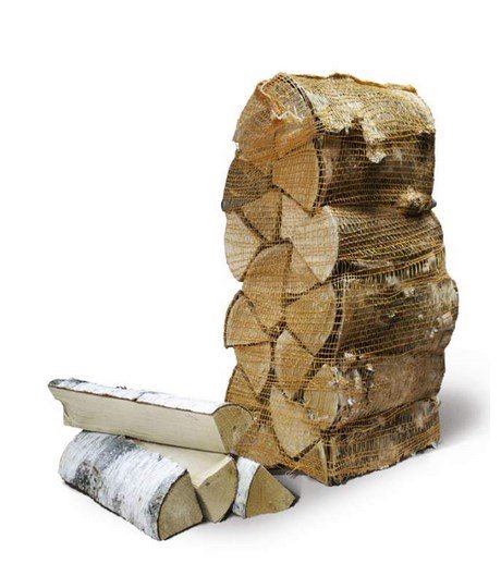 Дрова березовые камерной сушки в сетке 15 кг — Компания «Печи-нн.рф»