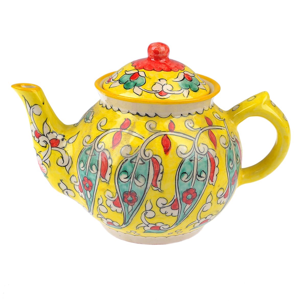 Чайник заварочный Риштанская Керамика, желтый — Компания «Печи-нн.рф»