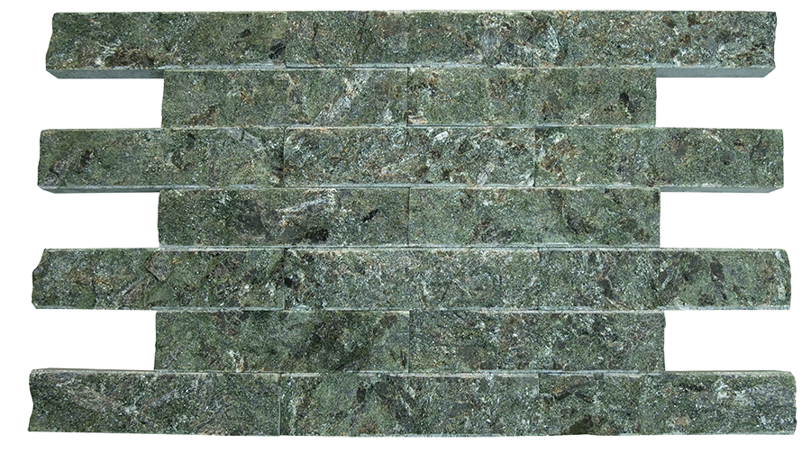 Плитка облицовочная 200х50х20 "рваный камень" змеевик — Компания «Печи-нн.рф»