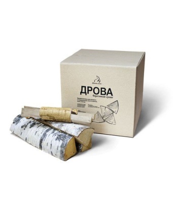 Дрова березовые камерной сушки в коробке 8 кг — Компания «Печи-нн.рф»